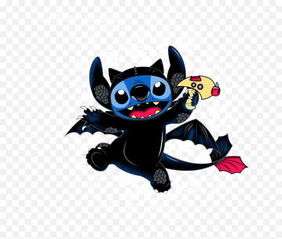 Love This Stitch Wearin A Toothless Costume U003c3 - Stitch Png,Toothless Icon