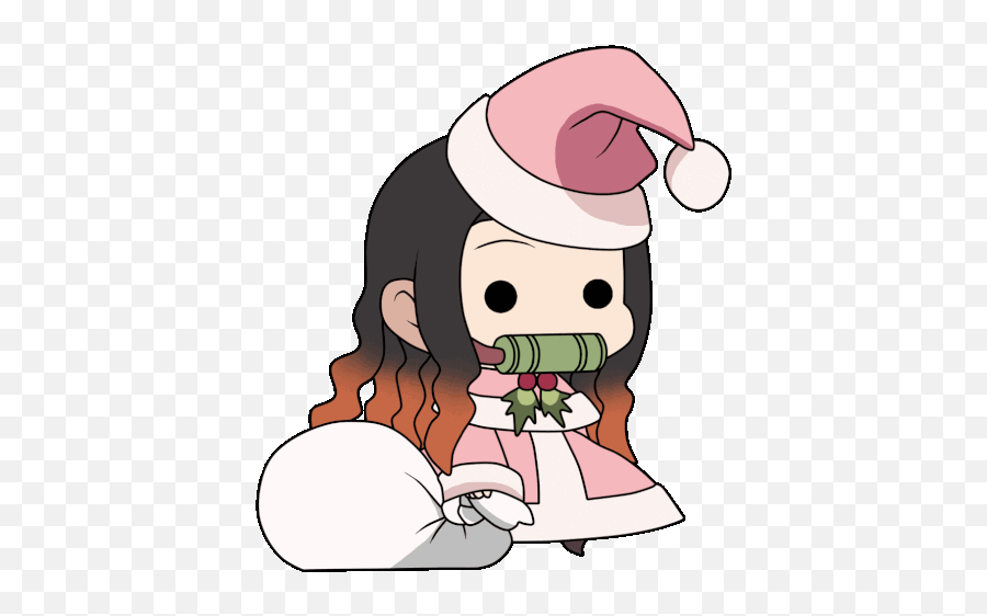 Nezuko Spin Sticker - Nezuko Spin Christmas Discover Png,Anime Demon Icon