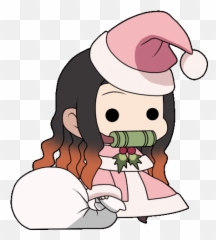 Nezuko Spin Sticker - Christmas Discover png