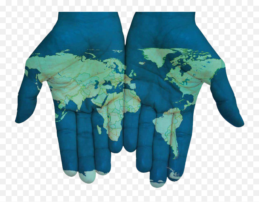 World Map Hands Png Transparent Background