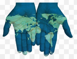 World Map Hands Png Transparent Background