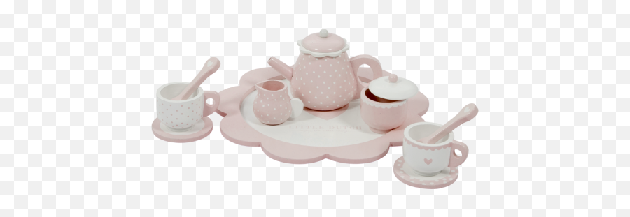 Little Dutch Wooden Tea Set U0027pinku0027 - Tea Set Little Dutch Png,Tea Set Png