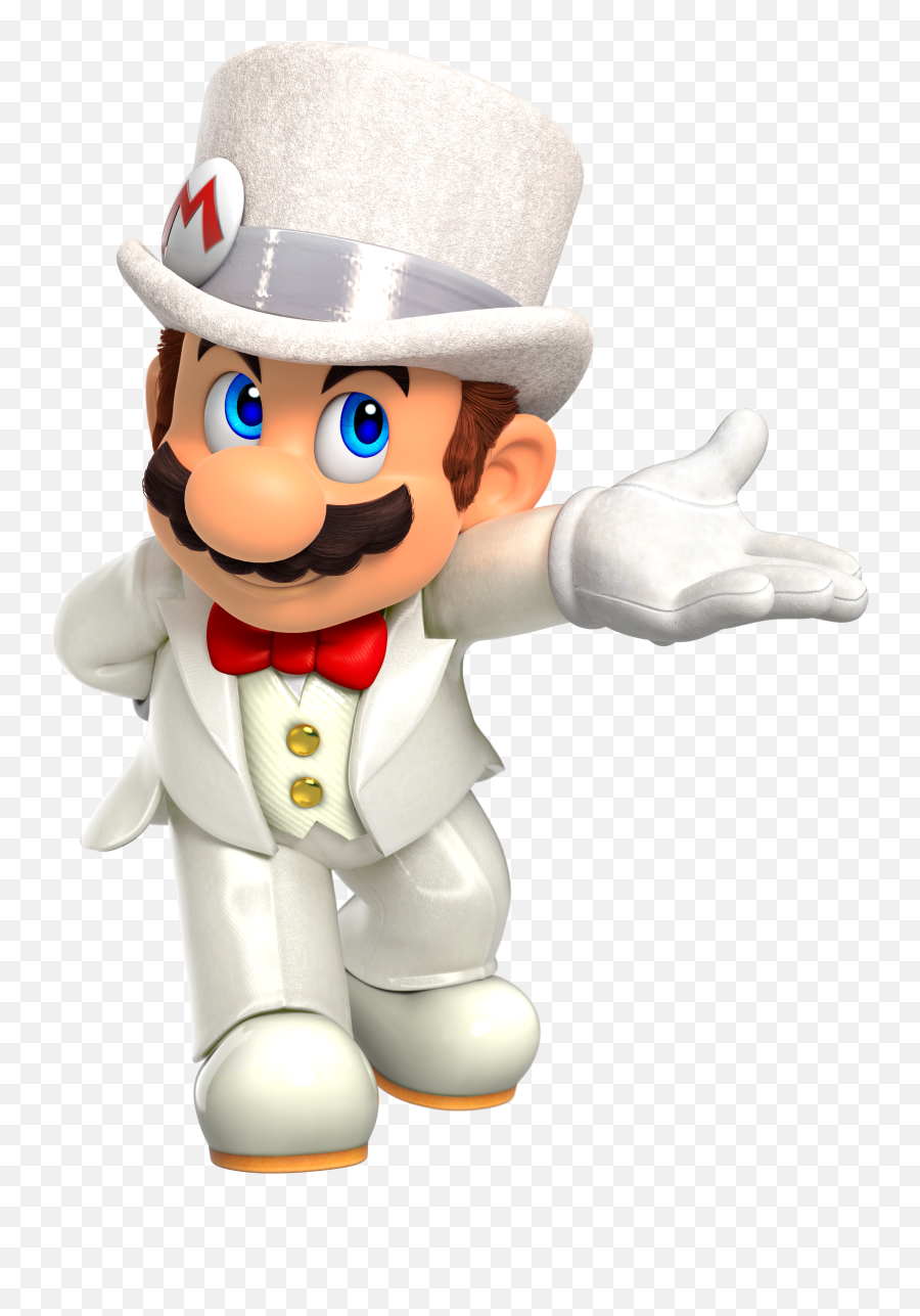 Download Hd Wedding Mario - Amiibo Super Mario Wedding Mario Odyssey Wedding Mario Png,Super Mario Transparent