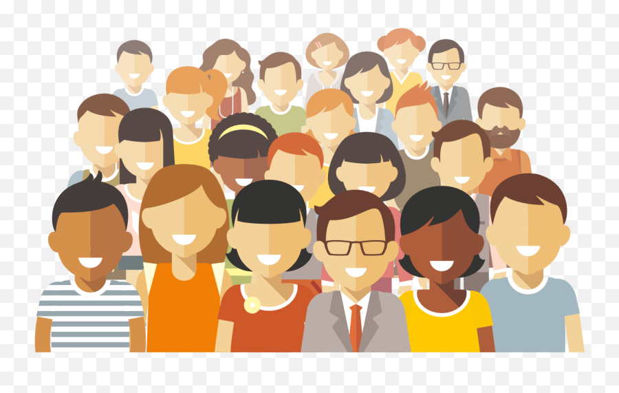 Download Hd Illustration Of A Diverse Group People - Clipart People Png,Group Of People Png