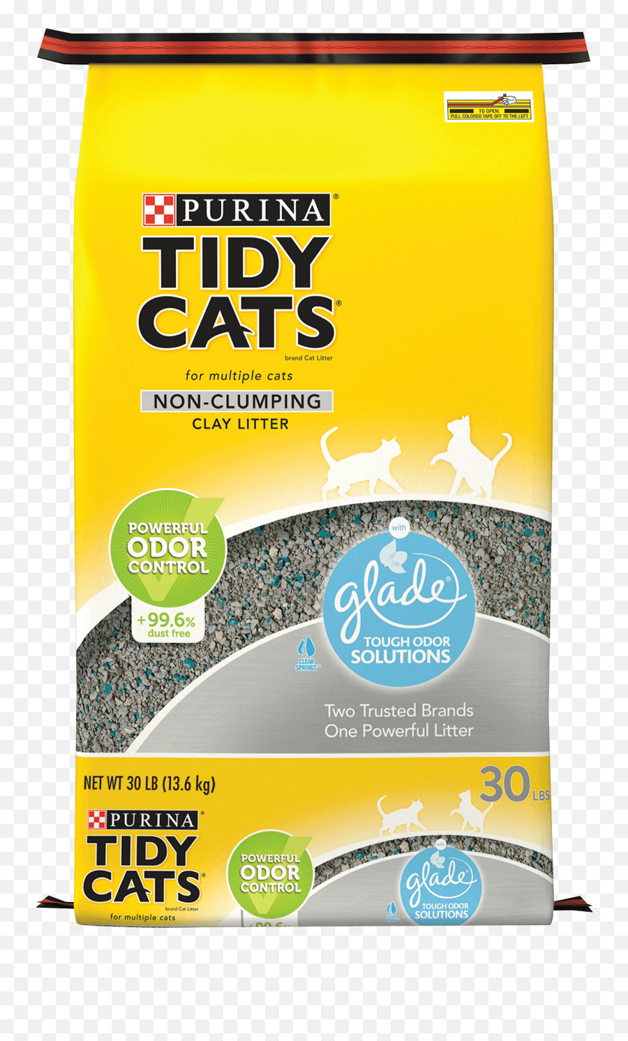 Purina Tidy Cats Non Clumping Cat Litter Glade Clear Springs Multi 30 Lb Bag - Pet Png,Cats Transparent