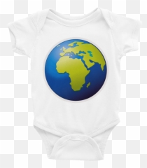 Emoji Baby Short Sleeve One Piece - World Overlay Png