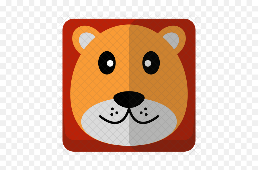Lion Head Icon - Cartoon Png,Lion Head Png