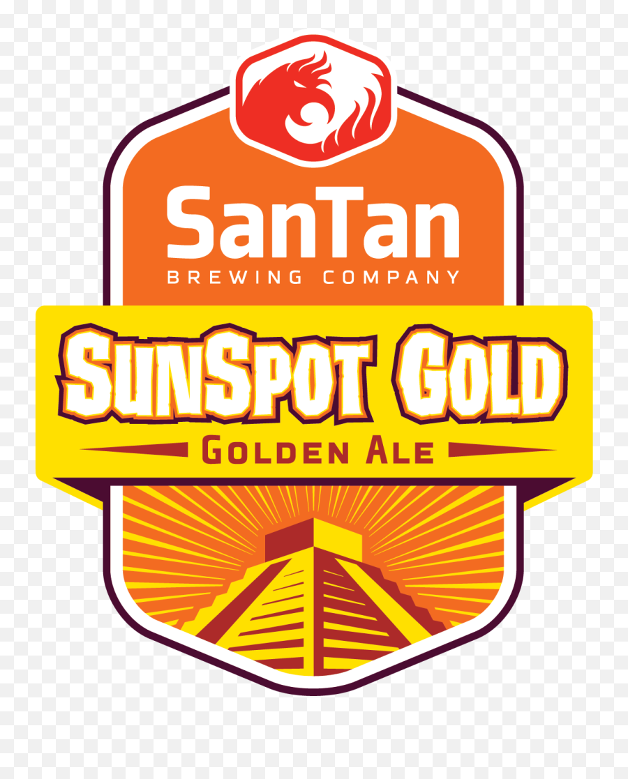 Download Hd Sunspot Gold Shield - San Tan Brewery San Tan Brewery Png,Gold Shield Png