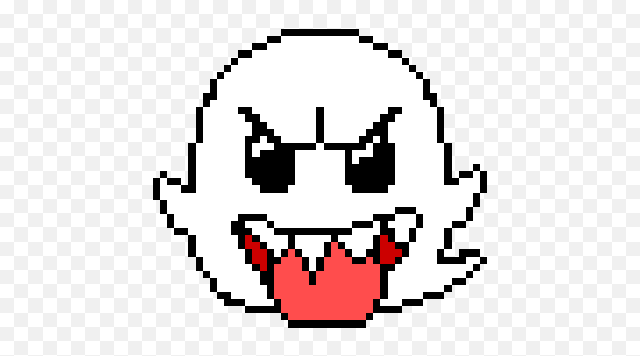 Boo - Super Mario Sprite Pixel Art Maker Fnaf Puppet Picel Art Png,Mario Face Png