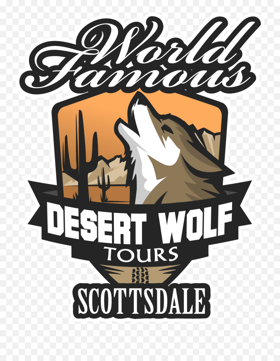 Desert Wolf Tours Logo Buff Colour - Desert Wolf Logo Desert Wolf Png,Wolf Logos