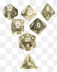 Black Aether Stone Set Of 7 Polyhedral Rpg Dice For Du0026d - Dice Game Png,Dnd Dice Png