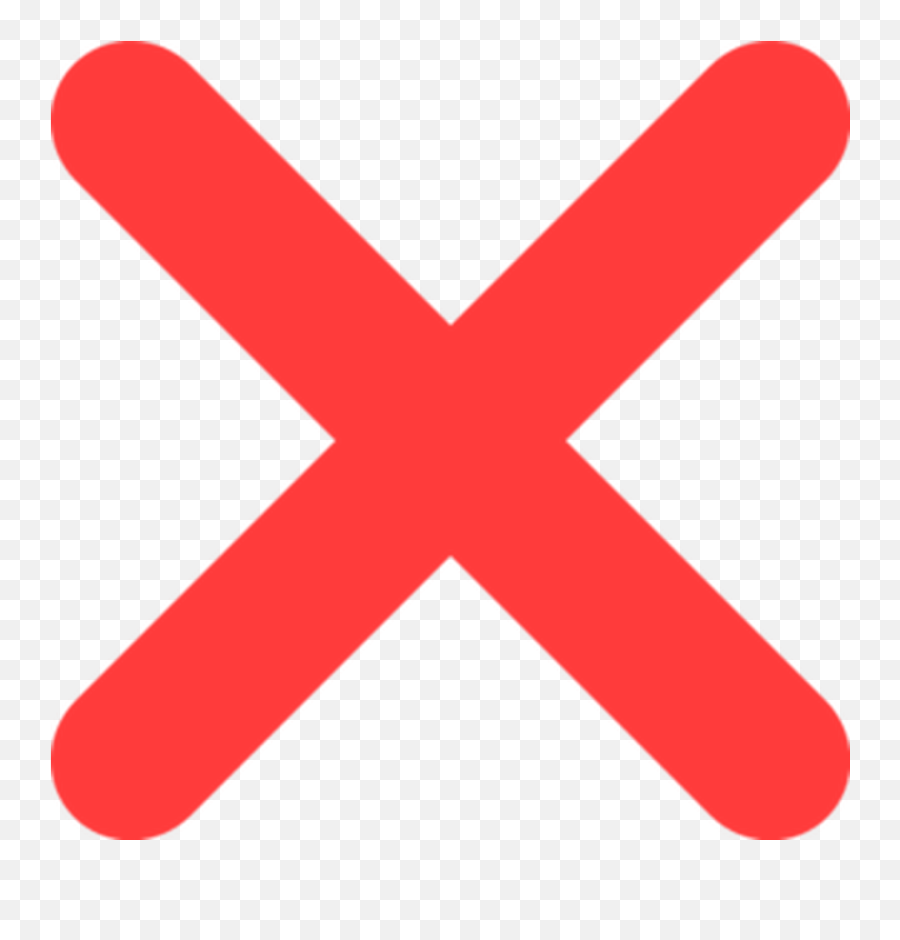 Download Hd Cancel Cliparts - Clip Art X Png,Red X With Transparent Background