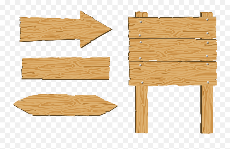 Floor Clipart Hardwood - Wooden Arrow Sign Clipart Png,Wood Floor Png