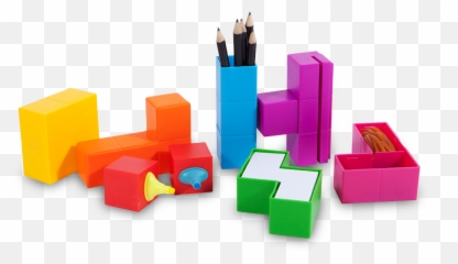 Tetris Desk Tidy Accessories 274186 - Png Images Pngio Graphic Design,Tetris Png
