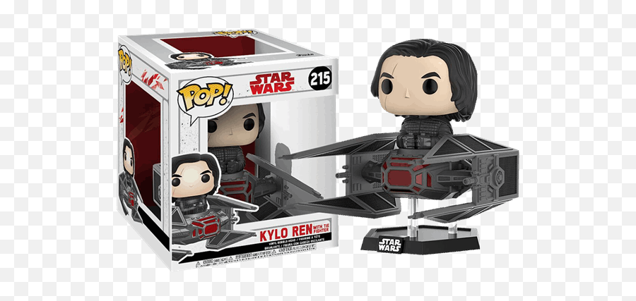 Star Wars - Episode Viii Kylo Ren In Tie Fighter Deluxe Pop Vinyl Figure Star Wars Funko Pop Png,Tie Fighter Png