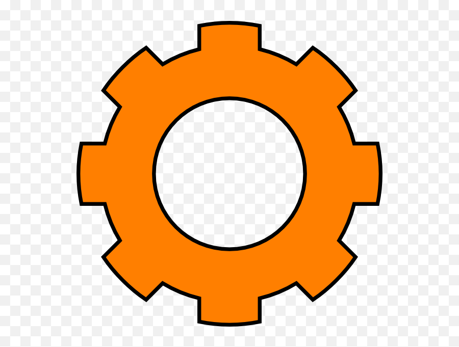 Cogs Vector Geer Gear Clipart Orange - Clip Art Library Orange Gear Clipart Png,Cogs Png