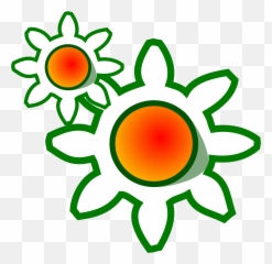 Flower Gears Svg Vector Clip Art - Clipart Art png