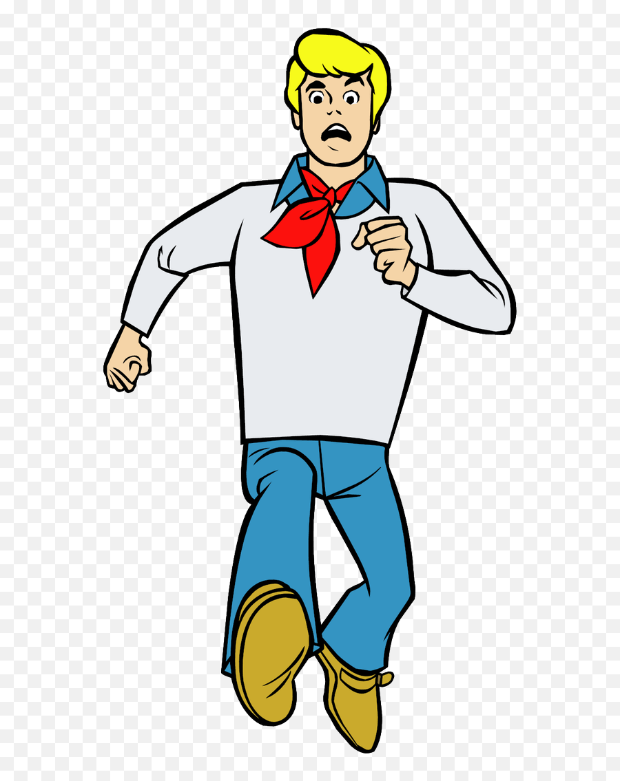 Fred Jones Running Transparent Png - Fred Scooby Doo Characters,Running Transparent