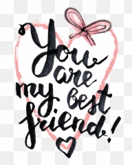 Best Friend Quotes Png For Free - Bestfriends Clip Art