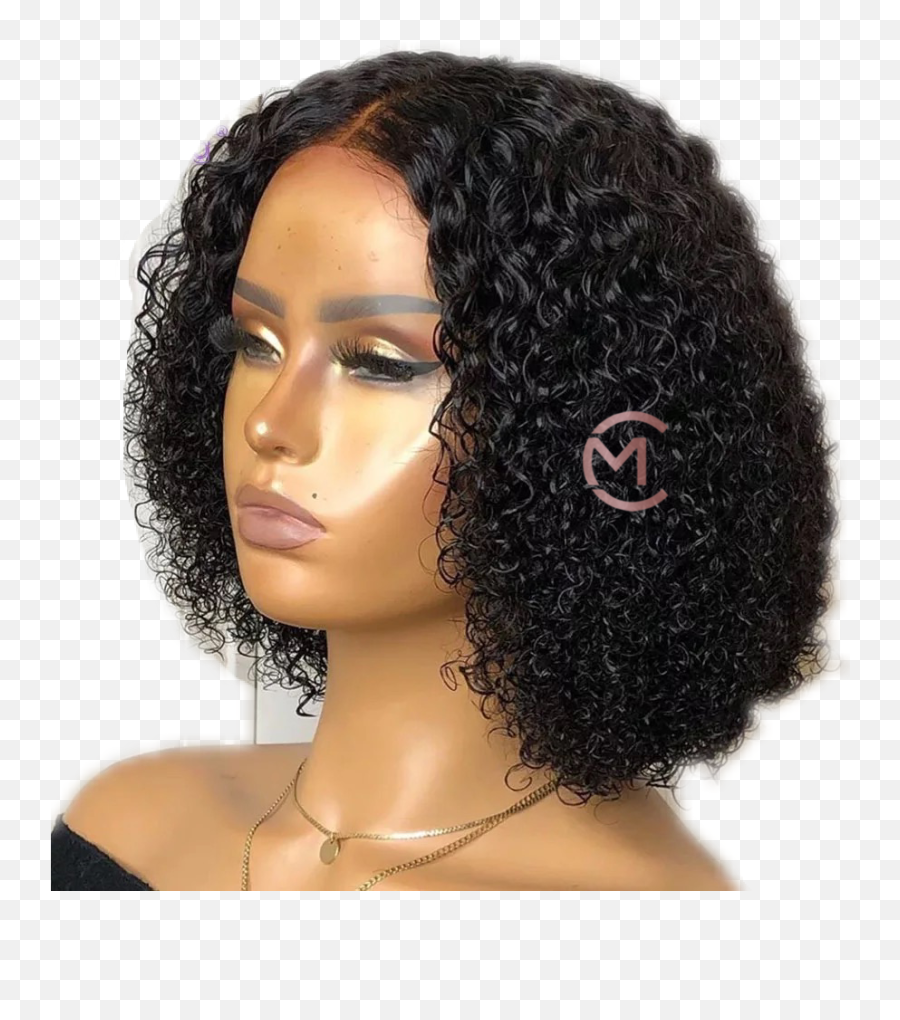 The Nicole Lace Wig - Curl Mongolian Human Hair Png,Transparent Wig