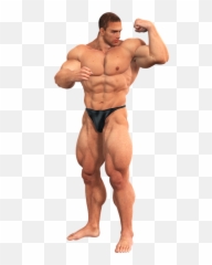 Man Muscles Fitness Studio - png