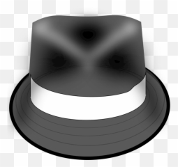 Trilby Png And Vectors For Free Download - Dlpngcom Monochrome,Gangster Hat Png