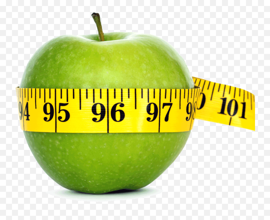 Apple With Tape Measure Png - Apple With Tape Measure Transparent,Healthy Food Png