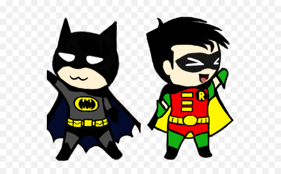 Batman And Robin Chibi Clipart - Batman And Robin Clipart Png,Robin Transparent
