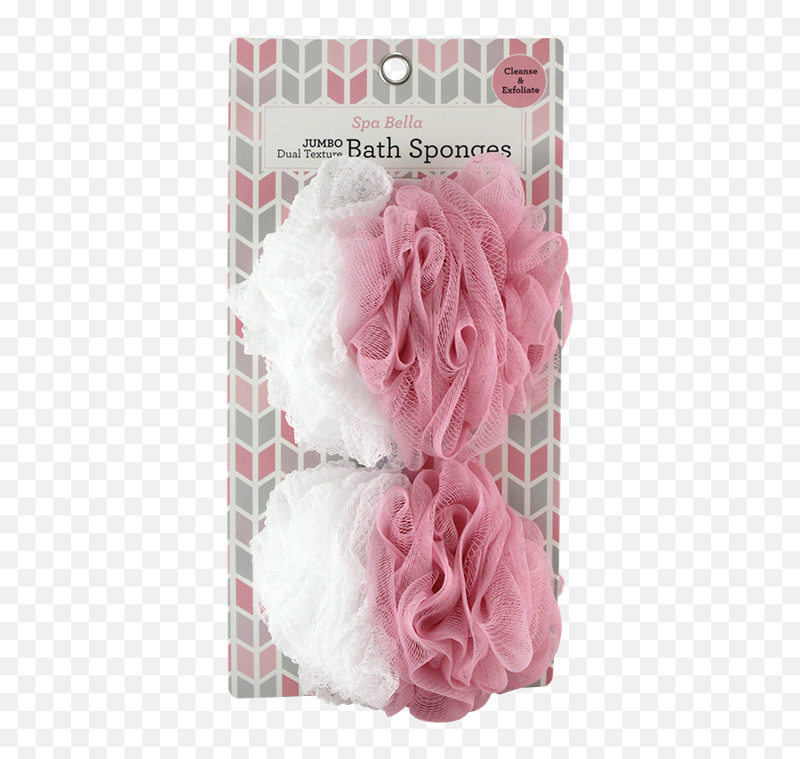 2pc Jumbo Mesh Sponges Dual Texture With Elastic - Lace Png,Mesh Texture Png