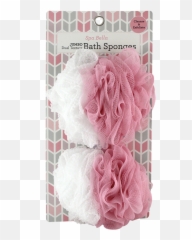 2pc Jumbo Mesh Sponges Dual Texture With Elastic - Lace png
