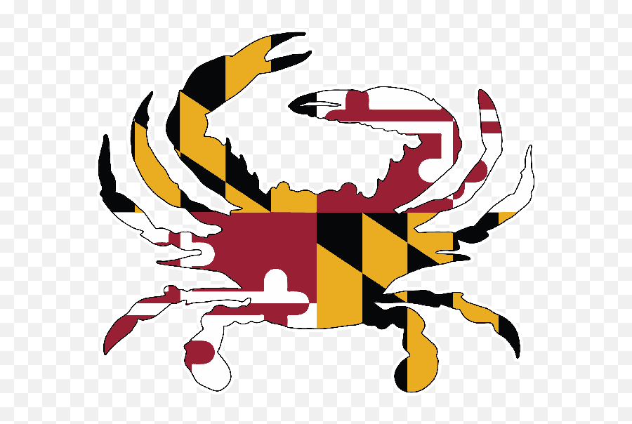 Maryland Flag Crab Die - Logo Maryland Flag Crab Png,Maryland Flag Png