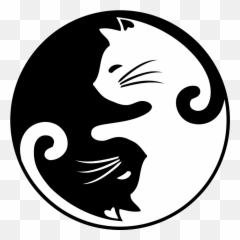 Cat - Yin Yang Symbol png