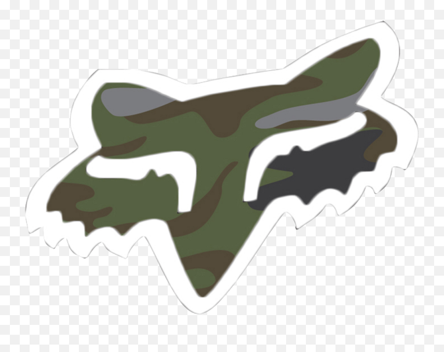 Clipart Fox - Fox Racing Head Png,Camouflage Png