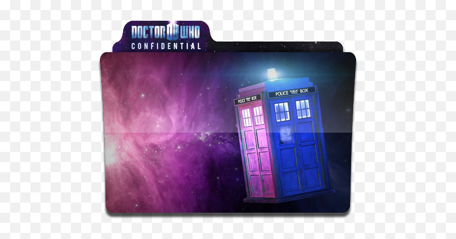 Dw Confidential Icon Tv Show Folder Iconset Jenny Jenkins - Doctor Who Tardis Time Vortex Png,Confidential Png