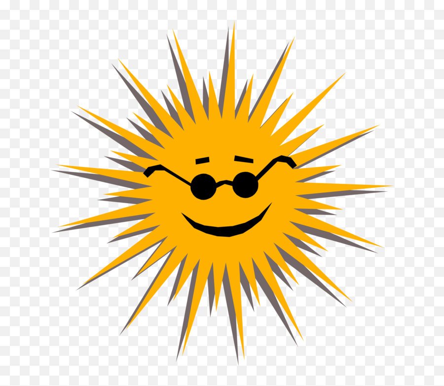 Sun Smiles With Full Sunshine - Vector Image Welcome To Physical Education Png,Sun Vector Png