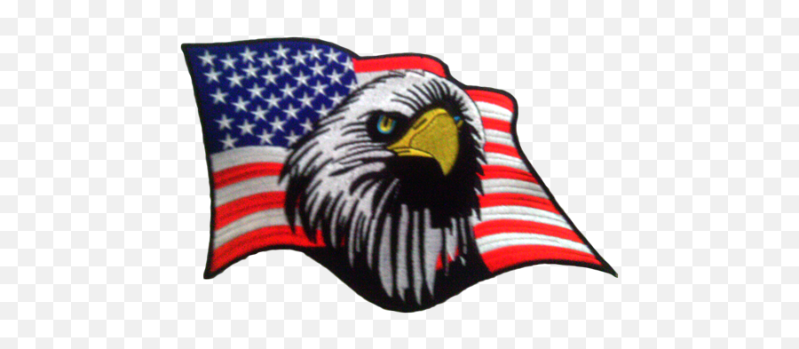 Krazy Biker Sewing Patches - American Png,American Flag Eagle Png