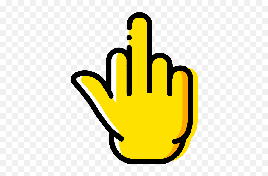 Middle Finger Vector Svg Icon - Middle Finger Black Outline Png,Middle Finger Logo