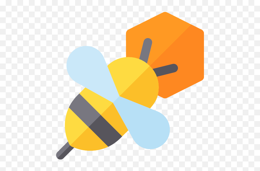 Flat Version Bee Icon Png Free
