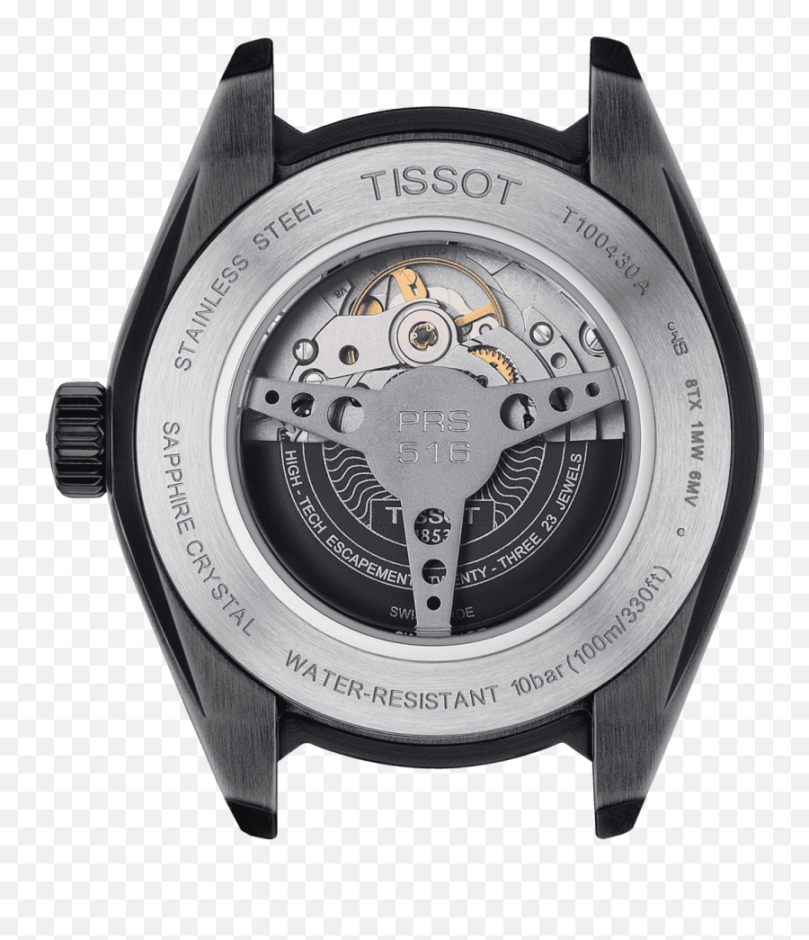 Tissot Prs 516 Powermatic 80 - T1004303605102 Tissot Prs 516 Powermatic 80 Back Png,Icon Fashion Boutique Dmv