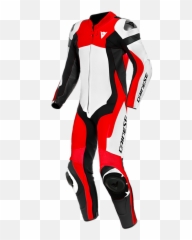 Dainese Assen 2 1pc Perforated Suit U2013 Whitelava Redblack - Leather Suit Dainese Assen png