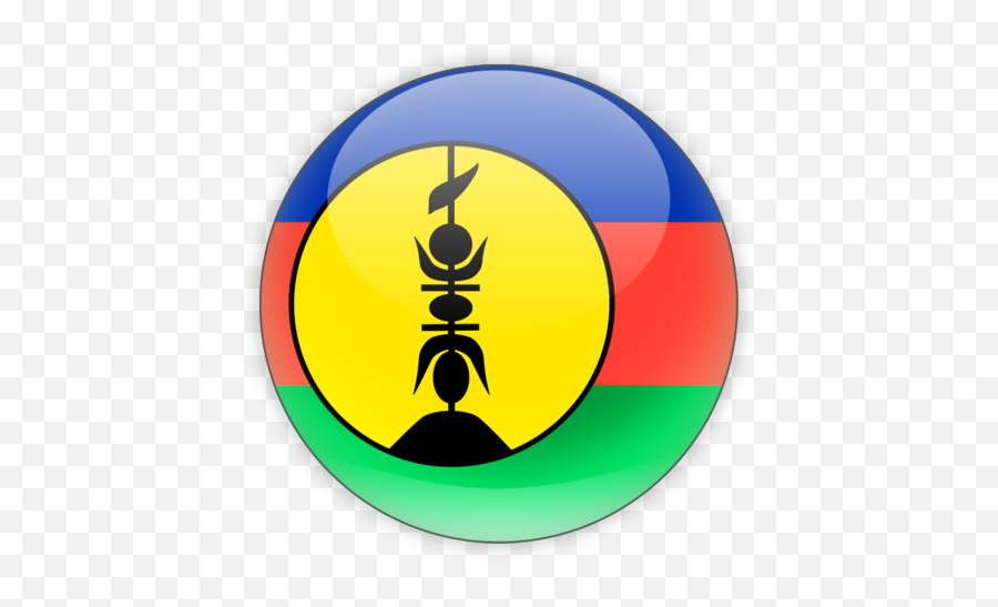 Round Icon Illustration Of Flag New Caledonia - New Caledonia Flag Round Png,Round Flag Icon