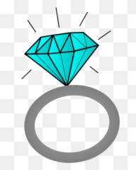 Ring Clip Transparent Library Png Files - Engagement Ring Cartoon,Cartoon Diamond Png
