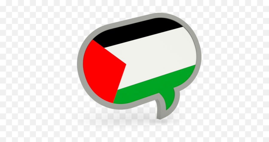 Speech Bubble Icon Illustration Of Flag Palestinian - Polish Flag Speech Bubble Png,Speech Bubble Icon Png