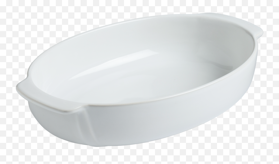 Supreme Pure White Oval Roaster - Cake Pan Png,White Oval Png