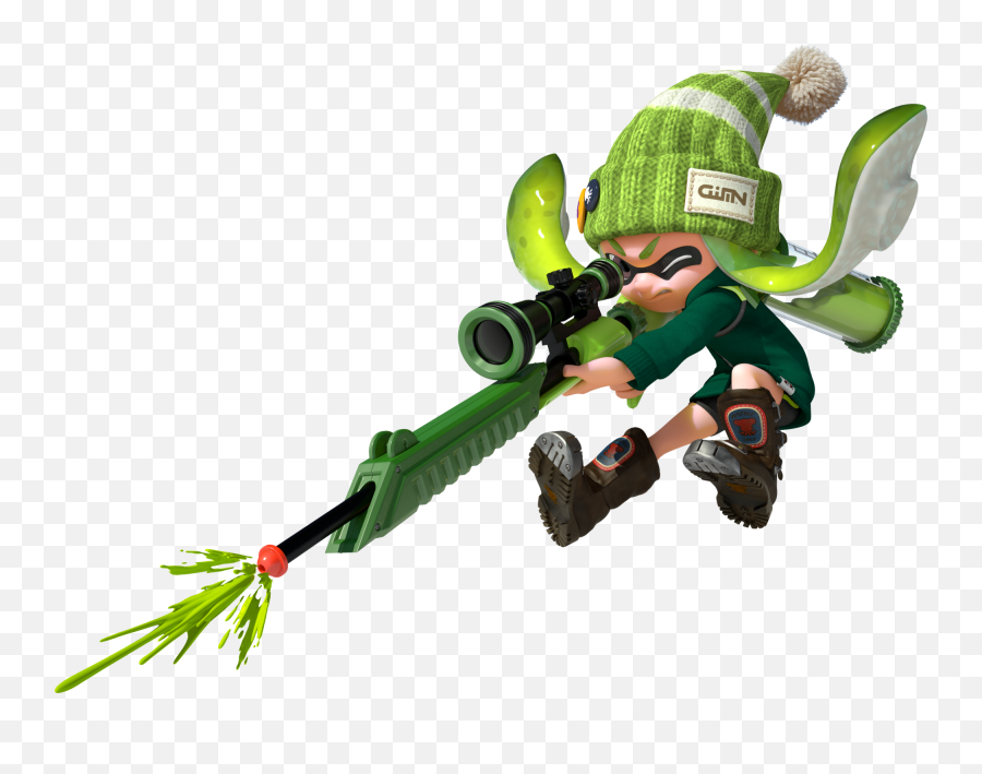 Splatoon Green Inkling Girl Png