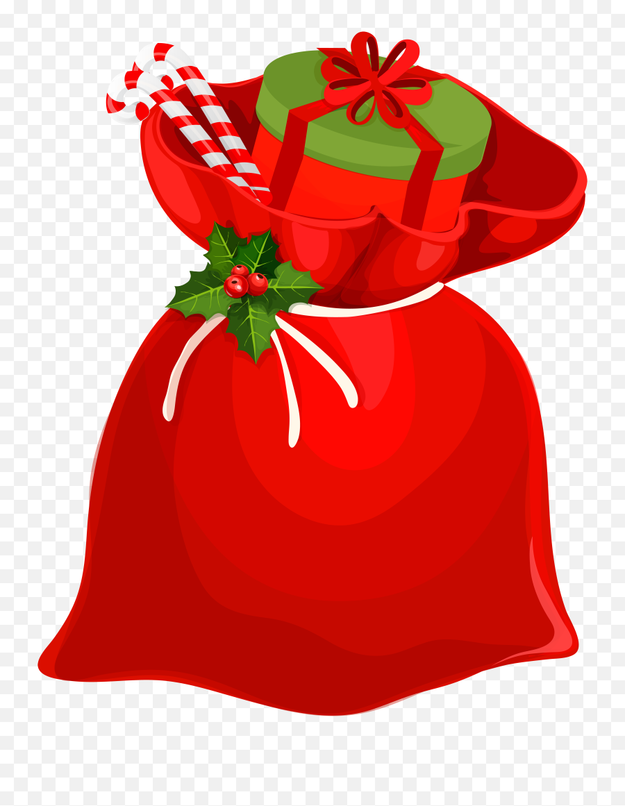 Christmas Santa Bag Png Clip Art Image Gift
