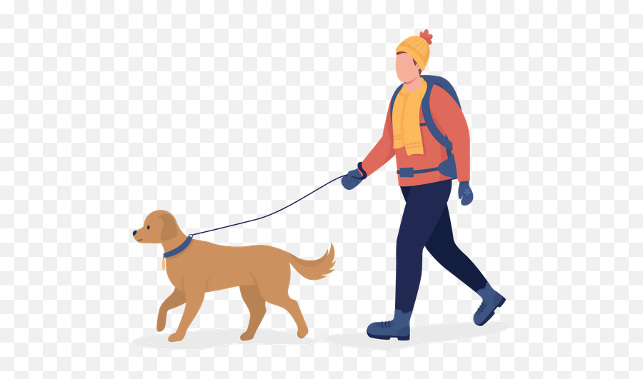 Dog Man Illustrations Images U0026 Vectors - Royalty Free Persona Con Un Perro Animado Png,Dog Walk Icon