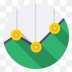 Chart Graph Table Rounded Points Icon Png