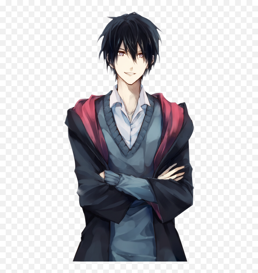 Male Black Hair Anime Characters - Anime Boy With Black Hair Png,Anime  Characters Png - free transparent png images 