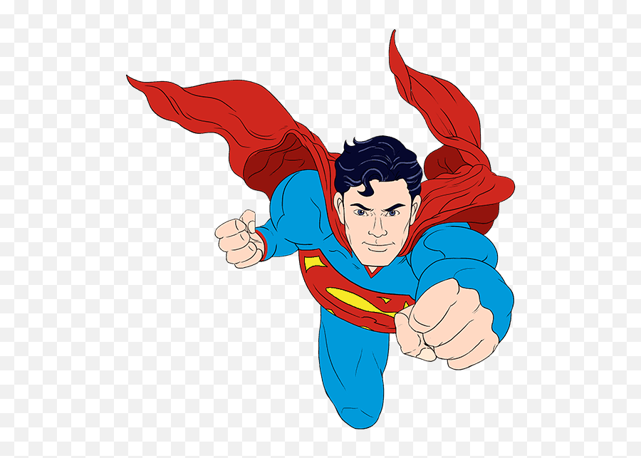 How To Draw Superman - Flying Superman Png,Printable Superman Logo